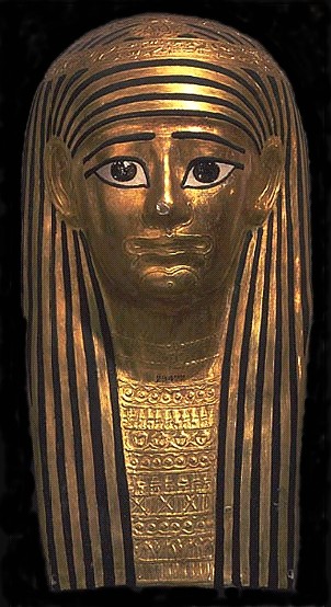 female egyptian death mask